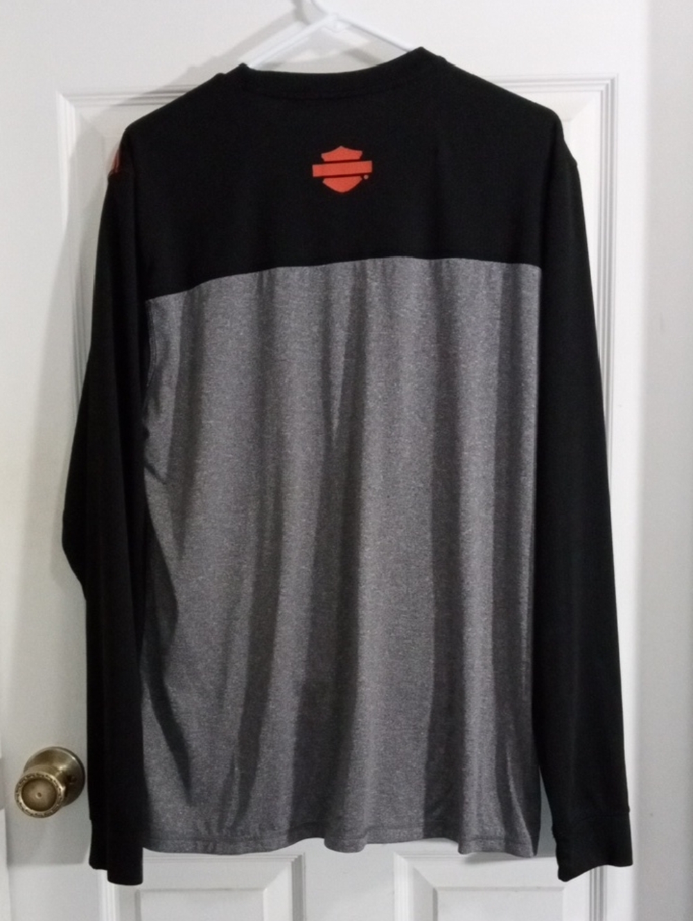 Harley-Davidson Black/Gray Long Sleeve Performance Tee Shirt Men’s Large - Picture 2 of 4